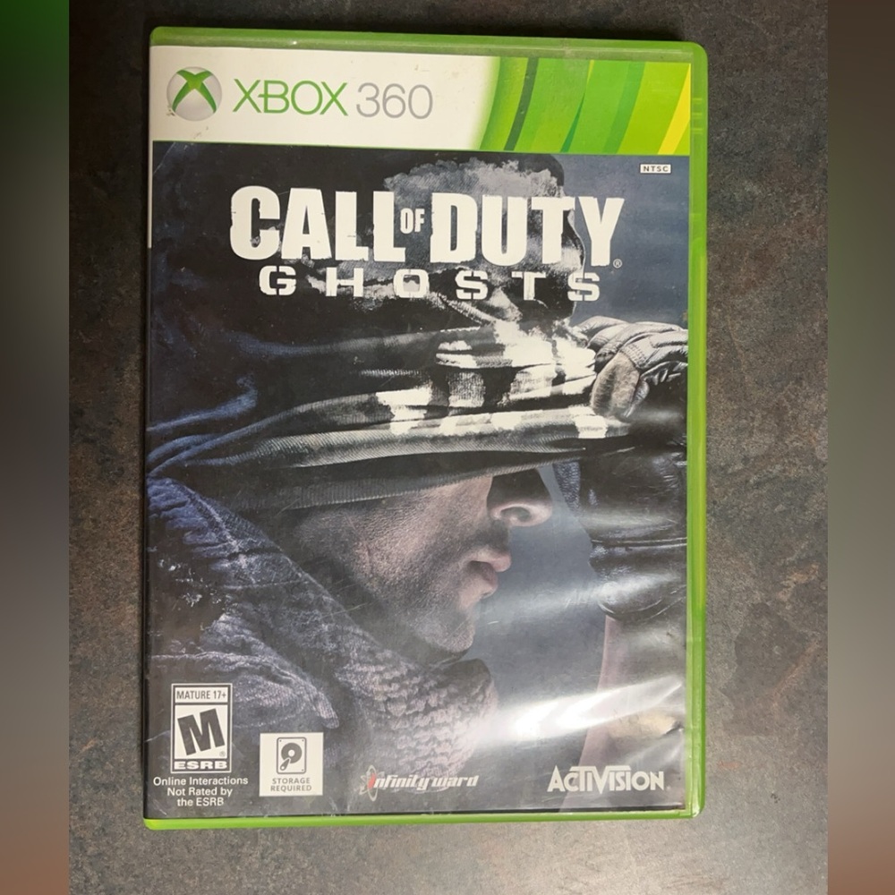 Call of Duty Ghosts Microsoft Xbox 360 Video Game With Manual Good Condition